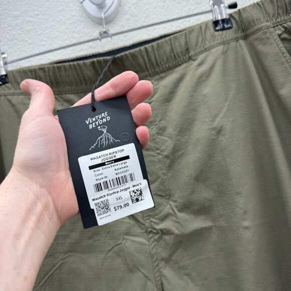 Backcountry Wasatch Kalamata Green Ripstop Stretch Jogger Pants Mens sz XXL NEW - Picture 3 of 11
